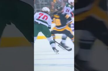 #24 Matt Dumba laying out #10 Drew O’Connor