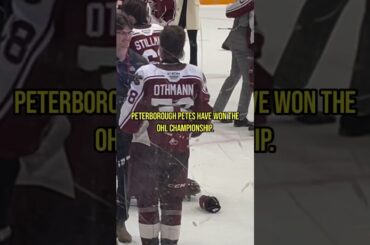 New York Rangers Prospect Brennan Othmann & The Peterborough Petes Have Won The OHL Championship!