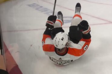 Ivan Provorov's amazing goal vs Blackhawks in OT (13 apr 2023)