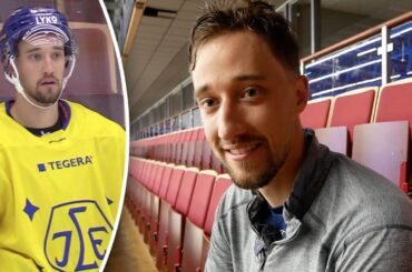 Här gör Max Véronneau sitt första ispass med Leksand – har ett datum för comebacken