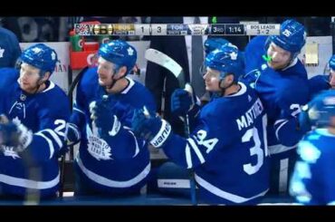 Plekanec's empty net goal from Nikita Zaitsev pass in game 7 vs Leafs (2018)