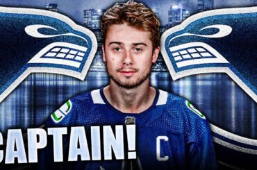 QUINN HUGHES CONFIRMED THE NEW CAPTAIN OF THE VANCOUVER CANUCKS! HUGE BREAKING NEWS