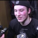 Practice: Nolan Patrick facing off against Nico Hischier