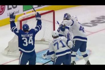 Mitch Marner 1st of the Playoffs vs Tampa Bay Lightning w/Joe Bowen (20/4/2023)