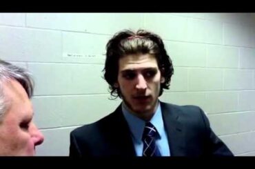 SCSU's Nic Dowd interview after 2-1 win on Feb. 4