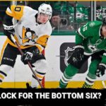 Who are "locks" for the Pittsburgh Penguins bottom six this season?
