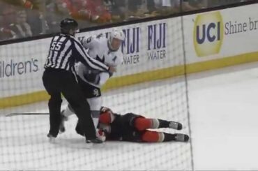 Raffi torres ejected after brutal head shot vs Ducks HD