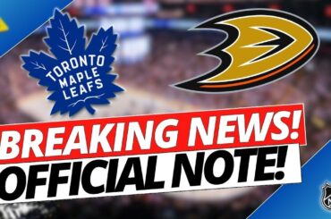 NOW! URGENTE BOMB! TORONTO MAPLE LEAFS NEWS NOW!