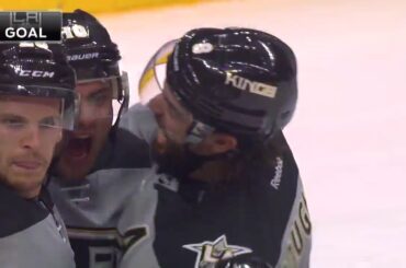 Devin Setoguchi Scores on Brian Elliott | Kings Lead Flames 2-0