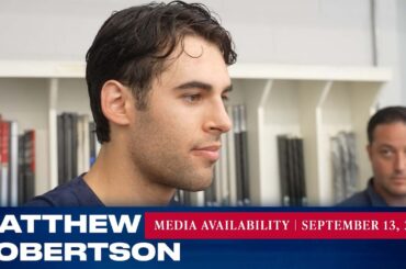 New York Rangers: Matthew Robertson Media Availability | September 13, 2023