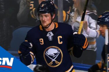 Sabres' Jack Eichel Scores Top Shelf Past Flames' David Rittich