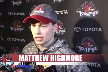 IceHogs Media Day - Matthew Highmore - 3/30/18