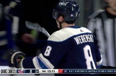 Zach Werenski 2-0 Goal vs. Jets (Nov. 24, 2021)