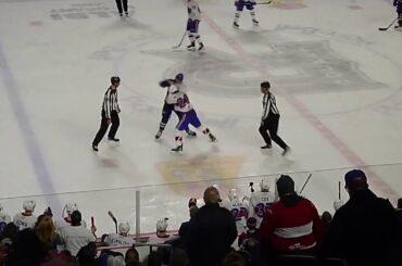 Laval Rocket's Michael Pezzetta and Utica Comets' Dyson Stevenson get into a fight 11/23/19