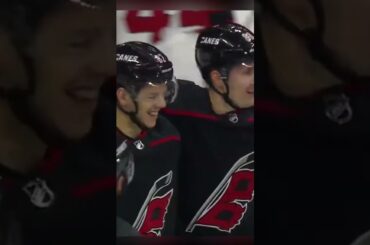 Martin Necas great assist on Kotkaniemi goal 1/10/23 #nhl #shorts #hockey