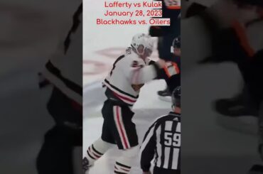 Lafferty vs Kulak NHL fight short #shorts