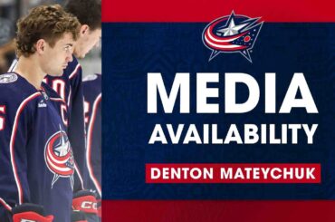 Denton Mateychuk reflects on Game 1 of the Traverse City Tournament | Media Availability (09/15/23)