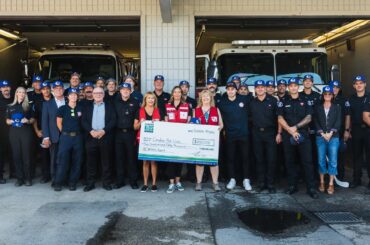 Canucks visit West Kelowna Fire Department