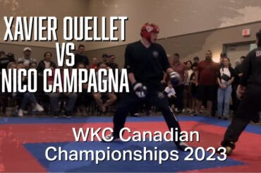 🥋👊🏻 Xavier Ouellet VS Nico Campagna - WKC Canadian Championships 2023