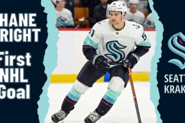 Shane Wright #51 (Seattle Kraken) first NHL goal Dec 6, 2022