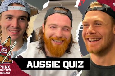 Quizzing Arizona Coyotes players on Australia knowledge