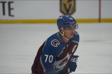 Sam Malinski shows NHL level Processing | Avalanche Review Rookie Faceoff Game 1