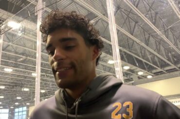 Penguins forward Jagger Joshua talks about physical, chippy debut in Prospects Challenge.