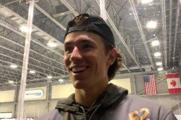 Penguins first-round pick Brayden Yager talks about Prospects Challenge games