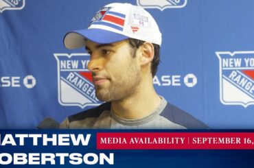 New York Rangers: Matthew Robertson Postgame Interview | Sept. 16, 2023