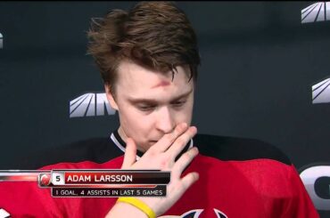 Adam Larsson Goal & Interview - 11-26-2011