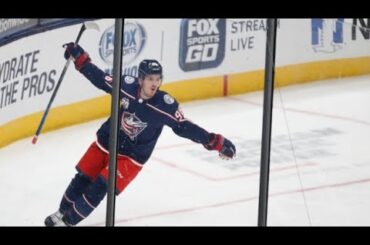 Jack Roslovic Beautiful 3-2 Goal vs. Hurricanes (Feb. 8, 2021) (All Calls)