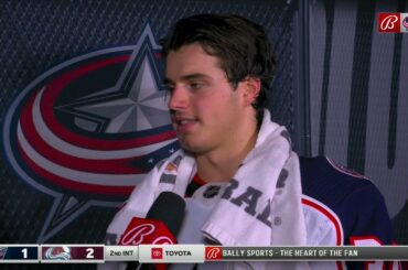 Cole Sillinger 2nd Intermission Interview (Nov. 3, 2021)