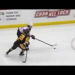 Yegor Sharangovich robs Kris Letang and scores a shorty vs Penguins (2021)