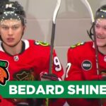 Connor Bedard shines for Chicago Blackhawks in Prospects Showcase | CHGO Blackhawks Podcast