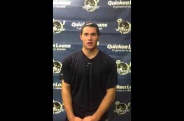 Plymouth Whalers- Post game interview with Tom Wilson