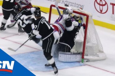 Rangers’ Goal Stands After Vladislav Namestnikov Bulldozes Jack Campbell