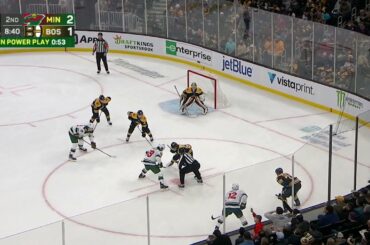 Matt BOLDY 1-3 33' | First NHL Goal Scores In Minnesota (Wild v Bruins 3-2)