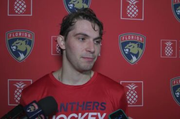 09/15/23: G Mack Guzda Speaks After Panthers Rookies Lose 4-1 to Carolina