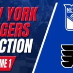 Ranger Fan Reaction Rookie Game 1┃NYR-4 PHI-2! MATT REMPE IS AN ANIMAL & HOCKEY IS HERE!