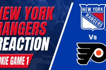 Ranger Fan Reaction Rookie Game 1┃NYR-4 PHI-2! MATT REMPE IS AN ANIMAL & HOCKEY IS HERE!