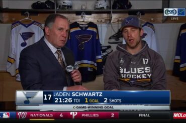 Jaden Schwartz on postseason pressure: "We're using that as energy"