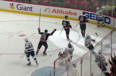 Aliaksei Protas scores vs Lightning and Vasilevskiy on a rebound (11 nov 2022)