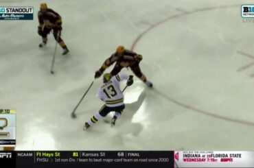 Gotta See It: Kent Johnson's beautiful "SportsCenter Top 10" backhand goal vs. Minnesota