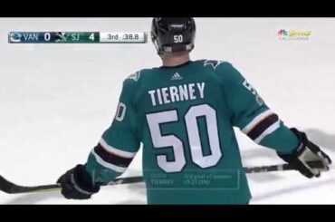 Chris Tierney Empty Net Goal vs VAN November 11, 2017