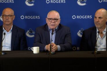 G.M. Allvin, President Rutherford, and Head Coach Tocchet - 2023-24 Season Launch Media