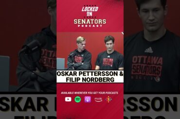Senators Prospects Oskar Pettersson & Filip Nordberg Give Scouting Reports Of Each Other | LOSP CLIP