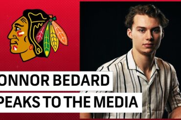 Blackhawks' Connor Bedard on first training camp, being in Chicago, learning from the veterans