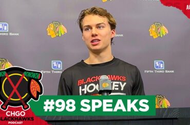 FULL PRESS CONFERENCE: Connor Bedard speaks on opening day of Chicago Blackhawks training camp