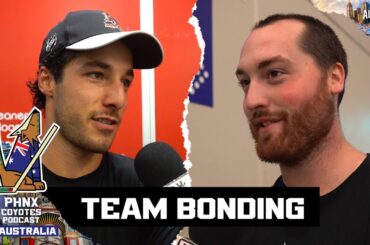 Camp Confidential: Connor Ingram and Sean Durzi talk golf, team bonding exercise