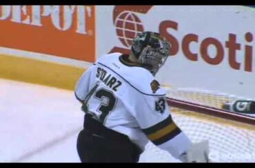 10-25-13 Erie Otters @ London Knights Adam Pelech Goal